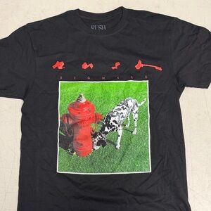 Rush Signals Black Dog Graphic T-Shirt